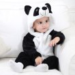 画像27: Animal Baby panda romper 赤ちゃんキッズ 子供　厚手モコモコ パンダ ロンパース つなぎ オールインワン 着ぐるみ (27)