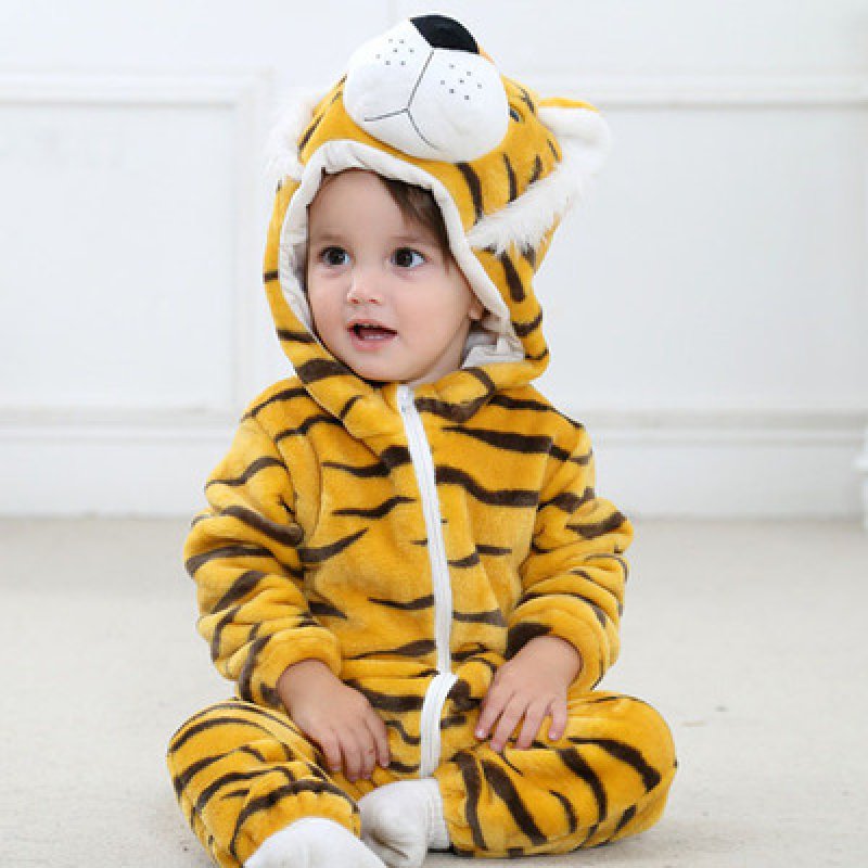 画像26: Animal Baby panda romper 赤ちゃんキッズ 子供　厚手モコモコ パンダ ロンパース つなぎ オールインワン 着ぐるみ (26)