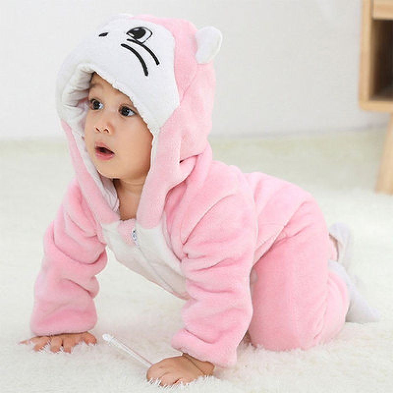 画像6: Animal Baby panda romper 赤ちゃんキッズ 子供　厚手モコモコ パンダ ロンパース つなぎ オールインワン 着ぐるみ (6)