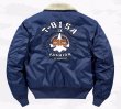 画像4: MA1 Flying Bomber Jacket stadium jacket baseball uniform jacket blouson  ユニセックス 男女兼用フライングボンバージャンパー スタジャン MA-1  ジャケット ブルゾン (4)