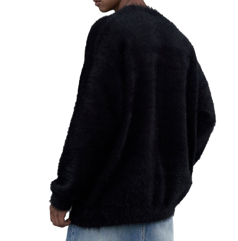 画像3:  Unisex high street mohair sweatersr ユニセックス男女兼用ハイストリートモヘアプルオーバーセーター (3)