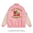 画像4: Unisex Tom and Jerry Stadium Jacket Front and Back Design ユニセックス　男女兼用　トムとジェリー　スタジャン　スタジアムジャンパー　スタジアムジャケット　フロント　バック　デザイン (4)