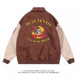 画像2: Unisex Tom and Jerry Stadium Jacket Front and Back Design ユニセックス　男女兼用　トムとジェリー　スタジャン　スタジアムジャンパー　スタジアムジャケット　フロント　バック　デザイン (2)