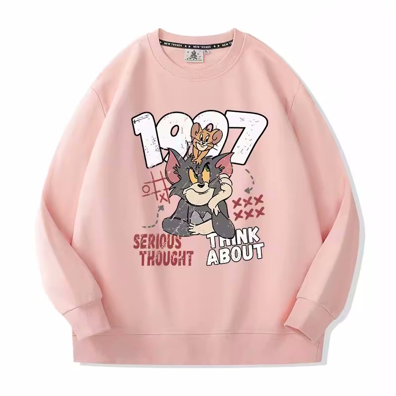 画像4: Unisex 1997 Tom & Jerry Print Sweat Shirt ユニセックス 男女兼用 1997トム&ジェリートムとジェリープリント スウェットトレーナー (4)