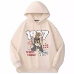 画像4: Unisex 1997 Tom & Jerry Print HoodieHoodie Hoody Sweat Shirt ユニセックス 男女兼用 1997トム＆ジェリートムとジェリープリントフーディ パーカー スウェット (4)