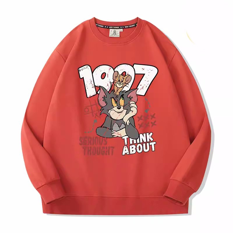 画像3: Unisex 1997 Tom & Jerry Print Sweat Shirt ユニセックス 男女兼用 1997トム&ジェリートムとジェリープリント スウェットトレーナー (3)