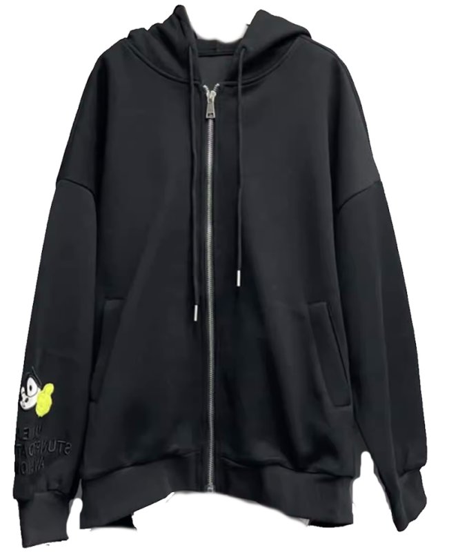 画像2: felix the cat hoodie  coatJacket　男女兼用ユニセックスフィリックス・ザ・キャットフーディパーカーコート  ジャケット (2)