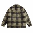 画像3: cartoon embroidered plaid woolen jacket stadium jacket baseball uniform jacket blouson  ユニセックス 男女兼用アニマル刺繍チェックジャケットスタジアムジャンパー スタジャン MA-1 ボンバー ジャケット ブルゾン (3)