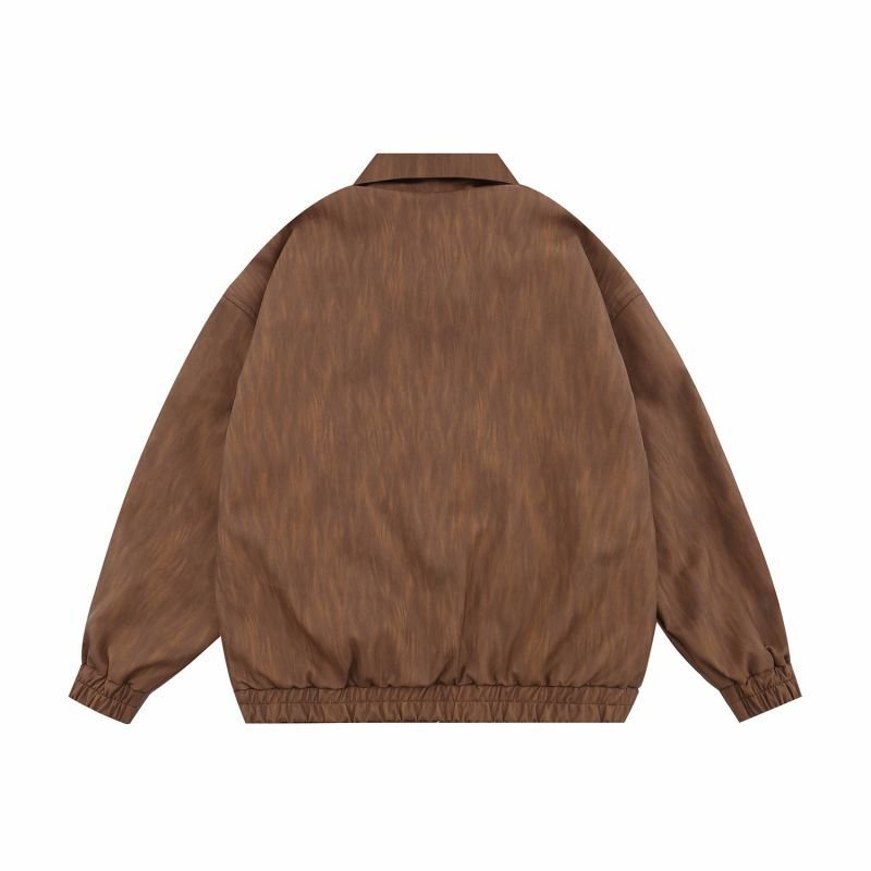 画像3: WESVGM Maillard cartoon embroidered jacket stadium jacket baseball uniform jacket blouson  ユニセックス 男女兼用boyボーイ刺繍スタジアムジャンパー スタジャン MA-1 ボンバー ジャケット ブルゾン (3)