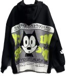 画像1: felix the cat hoodie  coatJacket　男女兼用ユニセックスフィリックス・ザ・キャットフーディパーカーコート  ジャケット (1)