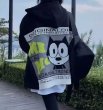 画像3: felix the cat hoodie  coatJacket　男女兼用ユニセックスフィリックス・ザ・キャットフーディパーカーコート  ジャケット (3)