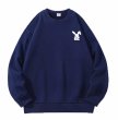 画像2: Unisex One point rabbit print Sweat Shirt ユニセックス 男女兼用ワンポイントラビットウサギプリント スウェットトレーナー (2)