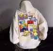 画像4: Unisex simpson family box paint Hoodie Hoody Sweat Shirt ユニセックス 男女兼用 シンプソンファミリーボックスペイントプリントフーディ パーカー スウェット (4)