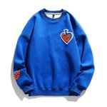 画像2: Unisex love x spade sweat shirts ユニセックス 男女兼用ラブ×スペードプルオーバ スエットトレーナー (2)