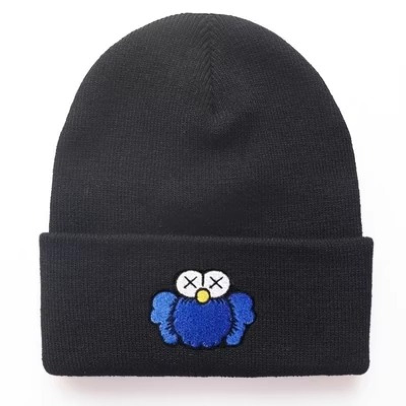 画像1: Unisex Kaws × Sesame Street Design Elmo&Cookie Monster Beanie hat Knit Cap ユニセックス 男女兼用 カウズ × セサミストリート デザイン エルモ＆クッキーモンスター ニット帽 ニットキャップ ビーニー (1)