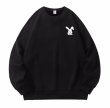 画像1: Unisex One point rabbit print Sweat Shirt ユニセックス 男女兼用ワンポイントラビットウサギプリント スウェットトレーナー (1)