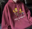 画像10: Unisex simpson family box paint Hoodie Hoody Sweat Shirt ユニセックス 男女兼用 シンプソンファミリーボックスペイントプリントフーディ パーカー スウェット (10)