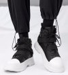 画像4: Men's high cut velcro leather martin boots high-top lace-up boots sneakers 　ユニセックス男女兼用レザーハイカットベルクロレースアップブリティッシュブーツスニーカー (4)