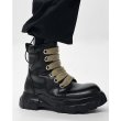 画像5: BEATLE BOZO TRACTOR  HIGH-CUT LEATHER LACE-UP BOOTS chunky boots ユニセックス 男女兼用 レザーハイカット アーミー ボゾ トラクター 厚底チャンキーヒール ブーツ (5)