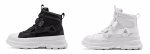 画像3: Men's high cut velcro leather martin boots high-top lace-up boots sneakers 　即納ユニセックス男女兼用レザーハイカットベルクロレースアップブリティッシュブーツスニーカー (3)