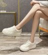 画像3: women'sfur lace-up platform SNEAKERS　厚底プラットフォームファーーレースアップスニーカー (3)