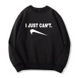 画像3: Upside Down Swoosh logo "I JUST CAN'T" logo Sweatshirt  ユニセックス 男女兼用 長袖 スウェット 逆さスウッシュ ロゴ (3)