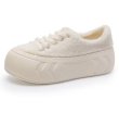 画像1: women'sfur lace-up platform SNEAKERS　厚底プラットフォームファーーレースアップスニーカー (1)