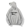 画像3: Upside Down Swoosh logo "I JUST CAN'T" logo Hoodie Hoody ユニセックス 男女兼用 長袖 フーディ パーカー 逆さスウッシュ ロゴ (3)