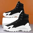 画像8:  Unisex Mens high-top leather boots Sneakers ハイカットレースアップ レザーブーツ スニーカー  (8)