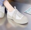 画像5: women's cow split leather lace-up platform SNEAKERS　厚底プラットフォームスプリットレザーレースアップスニーカー (5)