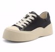 画像1: women's cow split leather lace-up platform SNEAKERS　厚底プラットフォームスプリットレザーレースアップスニーカー (1)