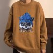 画像5: crown cat logo sweater ユニセックス 男女兼用 クラウンキャットプリントセータープルオーバ (5)