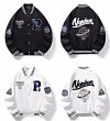 画像5: NASA×earth embroidered baseball jacket stadium jacket baseball uniform jacket blouson  ユニセックス 男女兼用NASAナサ×アース地球刺繍スタジアムジャンパー スタジャン MA-1 ボンバー ジャケット ブルゾン (5)