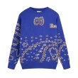 画像2: Round Neck Cashew Flower Paisley Bandana sweater ユニセックス 男女兼用ラウンドネックカシューフラワーペイズリーバンダナ柄セータープルオーバ (2)