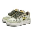 画像5:  Unisex Mens star emblem leather sneakers  Sneakers 　スター星エンブレムレースアップ レザー スニーカー  (5)