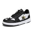 画像2:  Unisex Mens star emblem leather sneakers  Sneakers 　スター星エンブレムレースアップ レザー スニーカー  (2)