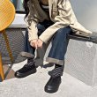 画像7: Woman's velvet thick-soled drawstring sports sneaker boots   ドローストリング巾着プラットフォーム厚底スニーカーブーツ (7)