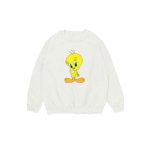 画像1: 23 men's men and women Tweety loose long sleeve Shirts sweat Looney Tunes ユニセックス男女兼用 トゥイーティー トレーナー プルオーバ ートレーナー ルーニー・テューンズ (1)