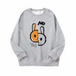 画像3: YES NO Half & Half Rabbit print  Sweat   ユニセックス 男女兼用YES NOハーフ＆ハーフラビットスエット (3)