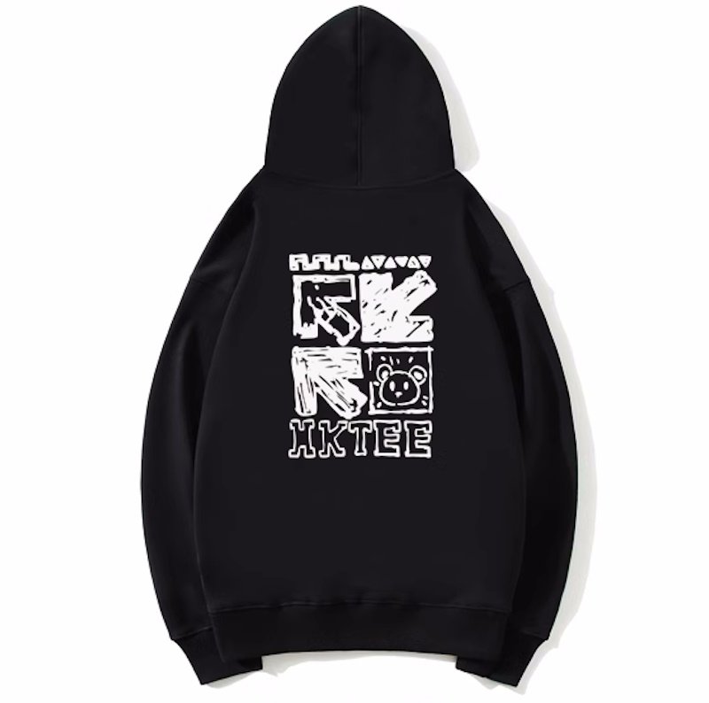 画像6: MKTEE bear print hoodie    ユニセックス 男女兼用MKTEEベアプリントフーディパーカー (6)