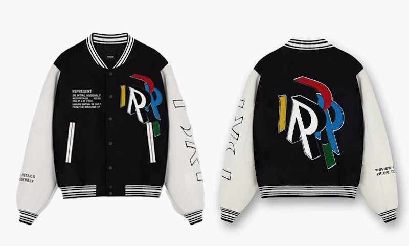 画像2: black letter embroidered boxy baseball uniformbaseball jacket stadium jacket   blouson  ユニセックス 男女兼用ブラックレター刺繍スタジアムジャンパー スタジャン MA-1 ボンバー ジャケット ブルゾン (2)