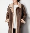 画像10: Women'sSheep Leather Composite Fur All-in-One Warm Motorcycle Style Particle Shearling Fur coats Jacket　シープスキンスロングモーターサイクルファーコート  ジャケット (10)