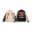 画像5: indian embroidery embroidered  baseball uniformbaseball jacket stadium jacket   blouson  ユニセックス 男女兼用インディアン刺繍スタジアムジャンパー スタジャン MA-1 ボンバー ジャケット ブルゾン (5)