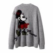 画像3: Mickey Mouse braided V-neck cardigan　ユニセックス男女兼用ミッキーマウス編み込みVネックカーディガンセーター (3)