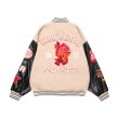 画像3: indian embroidery embroidered  baseball uniformbaseball jacket stadium jacket   blouson  ユニセックス 男女兼用インディアン刺繍スタジアムジャンパー スタジャン MA-1 ボンバー ジャケット ブルゾン (3)