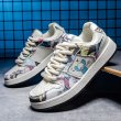 画像3:  Unisex Mens Kaws x Graphic Spiritual Guy Sneakers　ユニセックスカウズ×グラフィックレースアップ レザー スニーカー  (3)