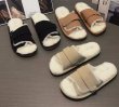 画像7: nubuck leather open toe rabbit fur warm sandals スエードラビットファーサンダル　スリッパ (7)