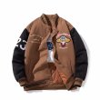 画像6: NASANasa×UFO embroidery  baseball uniformbaseball jacket stadium jacket   blouson  ユニセックス 男女兼用NASAナサ×UFO刺繍スタジアムジャンパー スタジャン MA-1 ボンバー ジャケット ブルゾン (6)