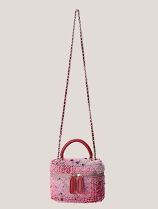画像6: Mini Chain Box Bag tote Shoulder Crossbody Bag  ツイードミニボックスチェーントートショルダークロスボディーバック (6)