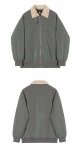 画像10: stand collar lambswool collar MA1 bomber jacket  blouson  ユニセックス 男女兼用スタンドカラーラムウール襟 MA1ボンバージャケットスタジアムジャンパー スタジャン ブルゾン (10)